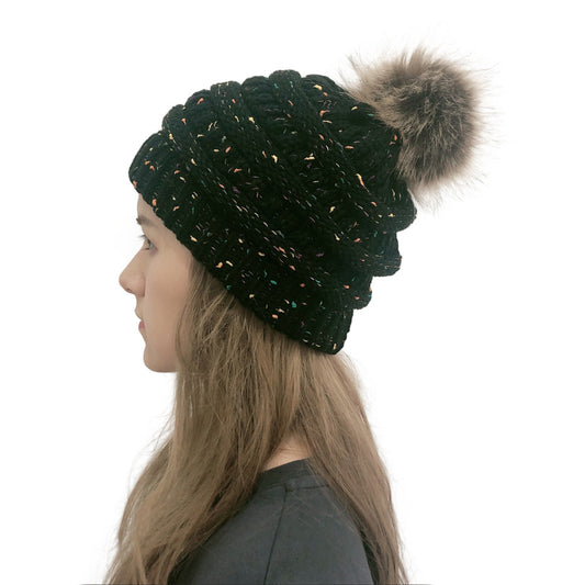 Women's Wool Ball Beanie