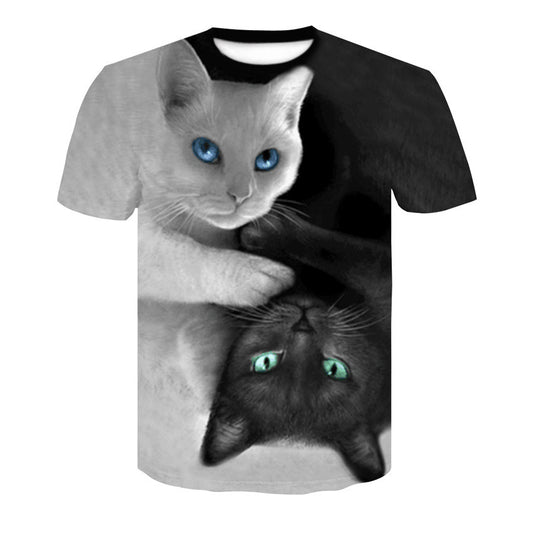 3D Digital Printing Men's T-shirt Animal Printing