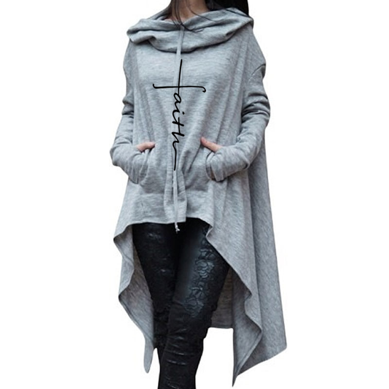 Long Embroidered Cloak and Hooded Sweater