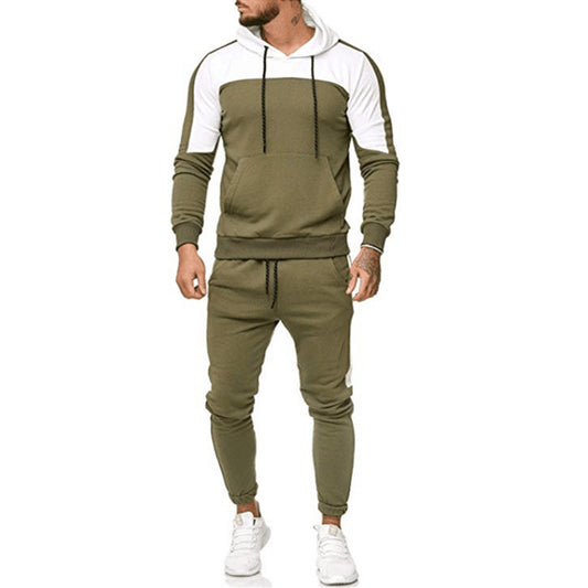 Men's sports and leisure hooded suit